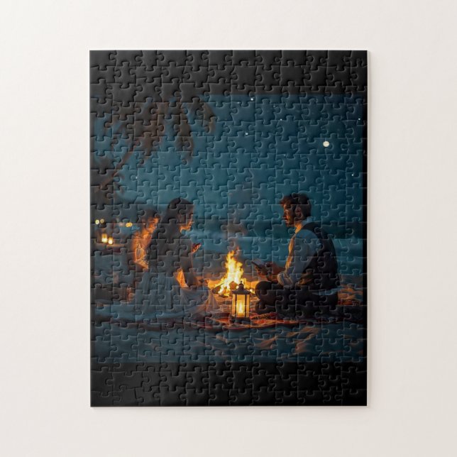 People on the Beach Jigsaw Puzzle (Vertical)
