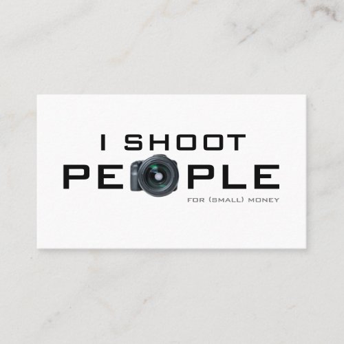 People photography for Photographers Videographers Business Card
