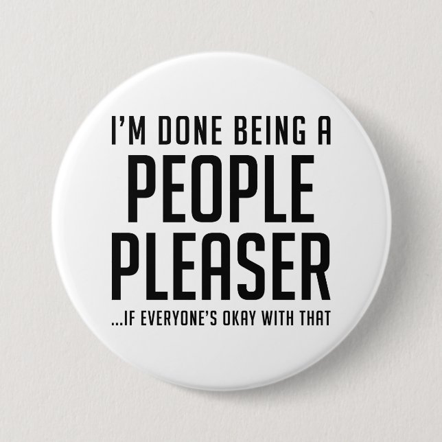 People Pleaser Button (Front)
