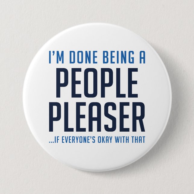 People Pleaser Button (Front)