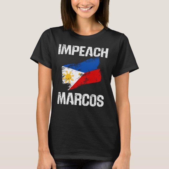 People Power Impeach Marcos Tee Corruption Protest (Front)