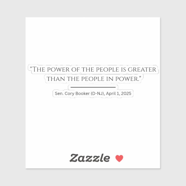 People Power Sticker (Sheet)