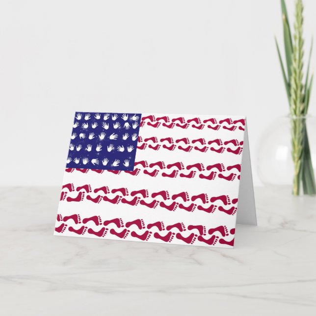 People Prints Flag Card (Front)