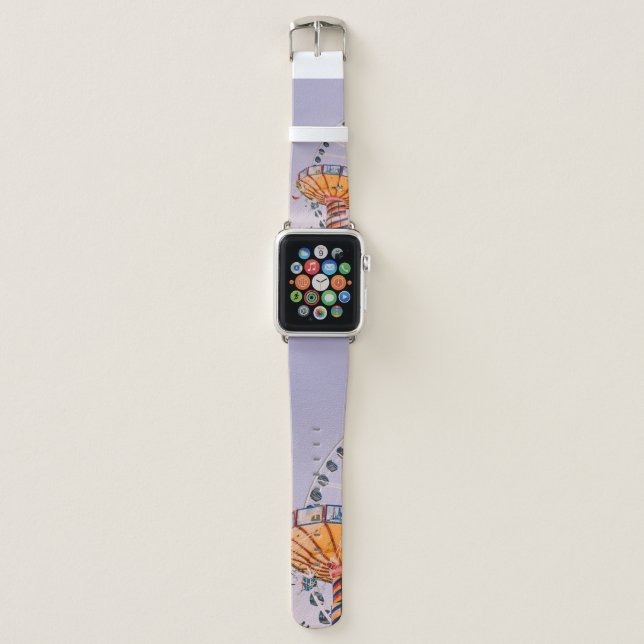 People riding on yoyo ride at daytime apple watch band (Front)