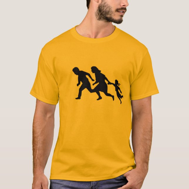 People Running on Freeway T-Shirt (Front)