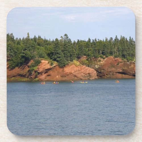People sea kayaking in the Bay of Fundy at St Beverage Coaster