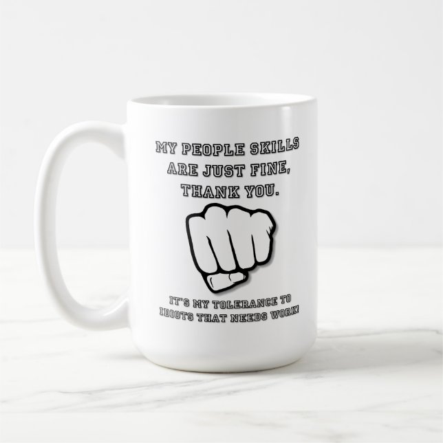 People Skills Funny Mug (Left)