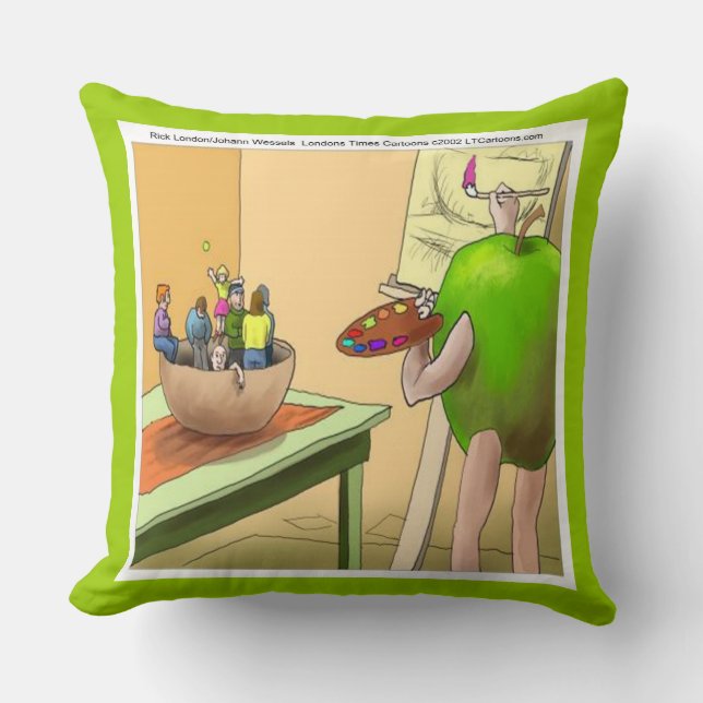 People Still Life Funny Cotton Jumbo Throw Pillow (Front)
