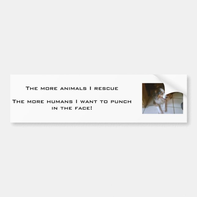 PEOPLE STINK... BUMPER STICKER (Front)