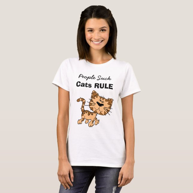 People Suck, Cats Rule Shirt (Front Full)