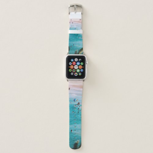 People swimming in the beach apple watch band