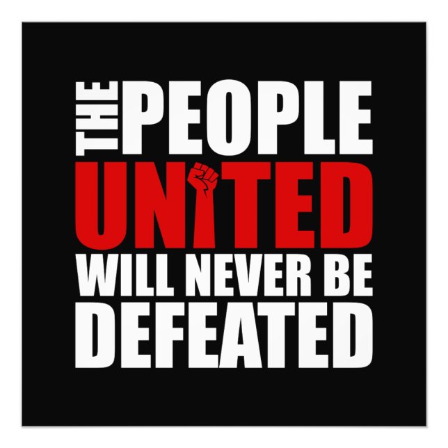 PEOPLE UNITED PHOTO PRINT (Front)