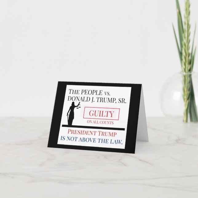 People versus Trump Guilty Verdict Card (Front)