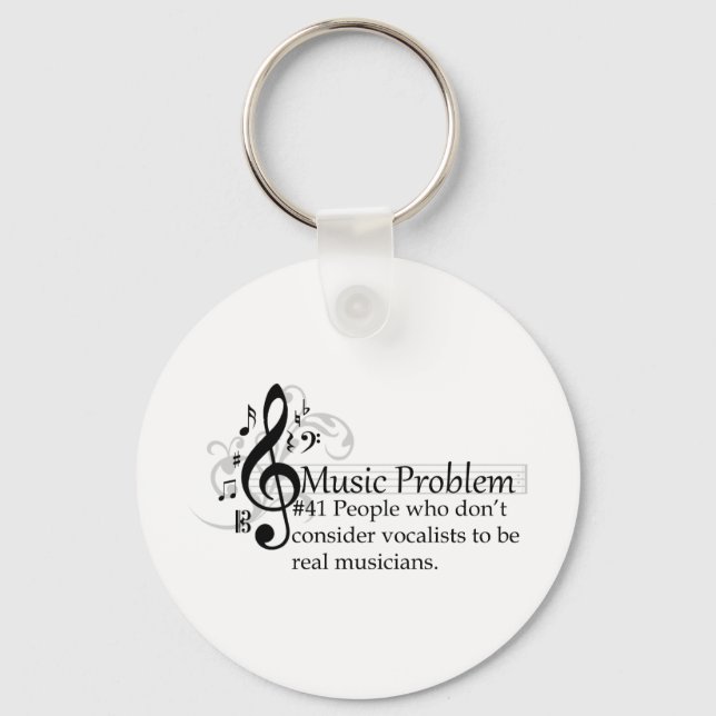 People who don’t consider vocalists... keychain (Front)