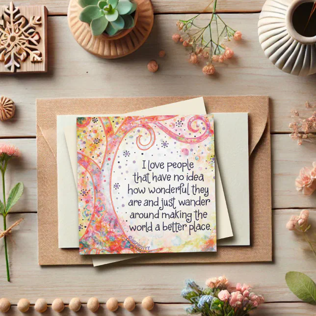 People Who Make the World Better Thank You Invitation | Zazzle