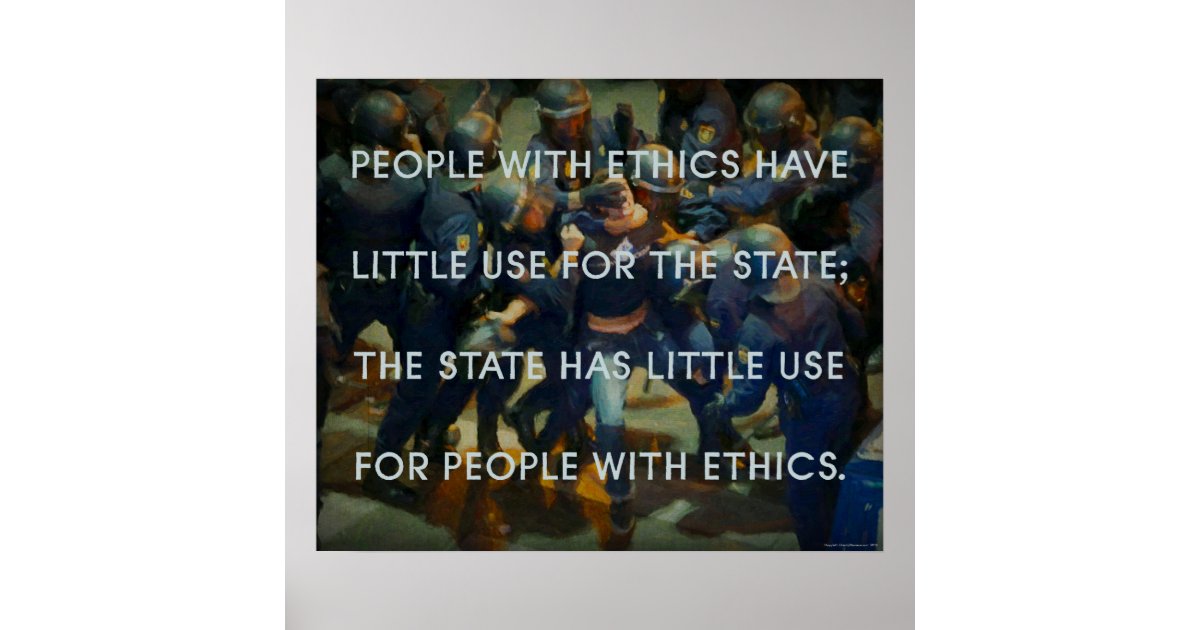 People With Ethics Poster Zazzle
