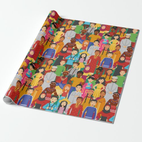 People Wrapping Paper