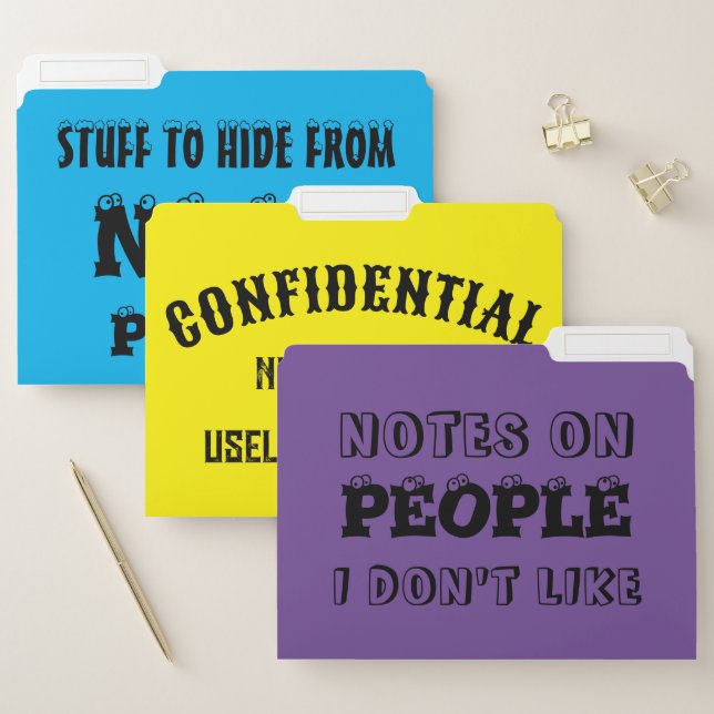 PEOPLE YOU HATE Custom Folders (Set)