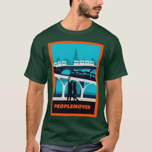 Peoplemover Minimalist Travel Style Theme Park Art T_Shirt