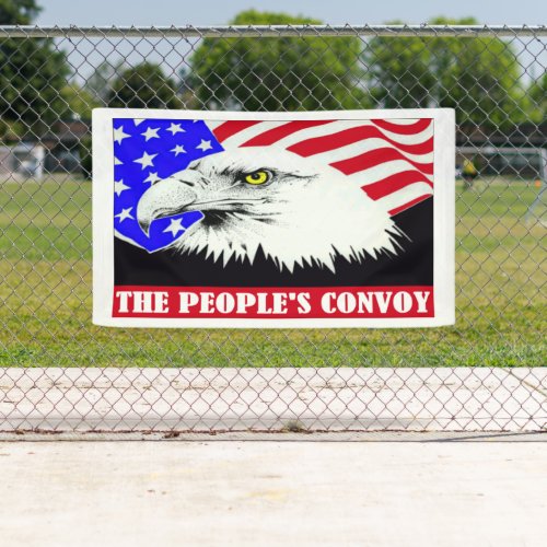 Peoples Convoy American Eagle Banner