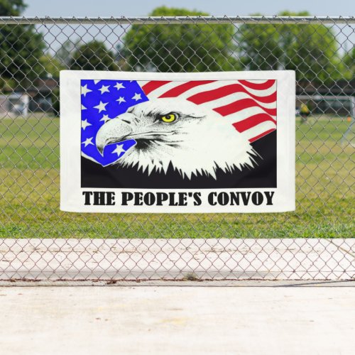 Peoples Convoy American Eagle Banner