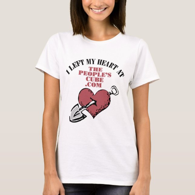 People's Cube - I Left My Heart At ThePeoplesCube T-Shirt (Front)
