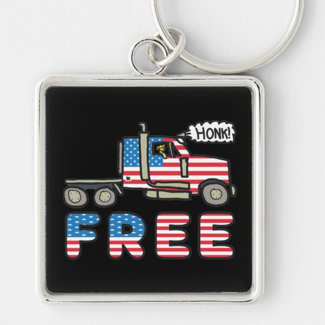 People's Freedom Convoy Keychain (Front)