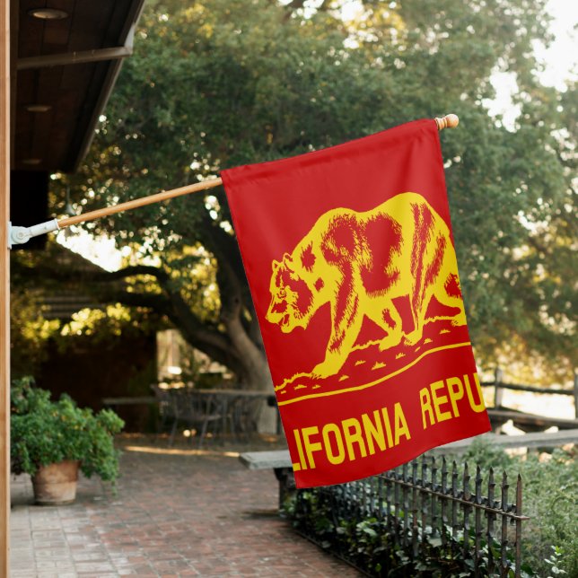 People's Republic of California Red Communist Flag (In SItu)