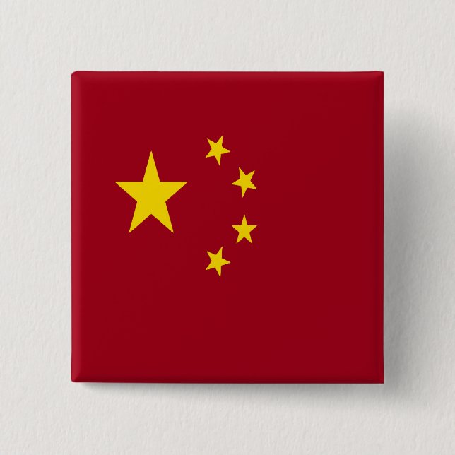 People's Republic of China flag Button (Front)