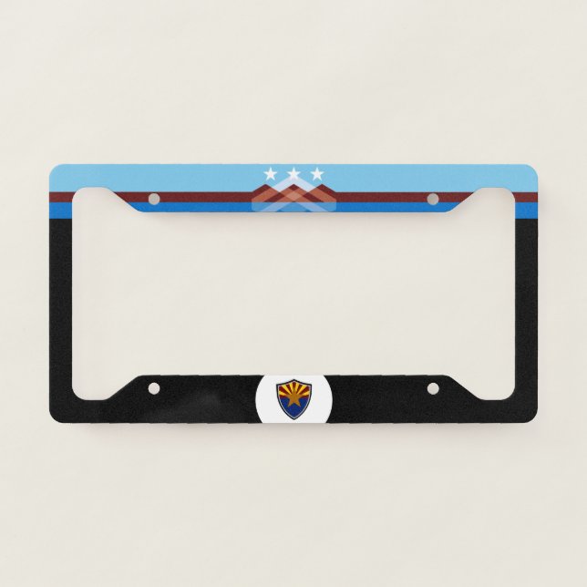 Peoria (Arizona) city flag   License Plate Frame (Front)