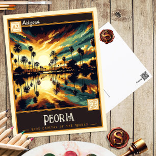 Peoria, Arizona   Vintage Postcard