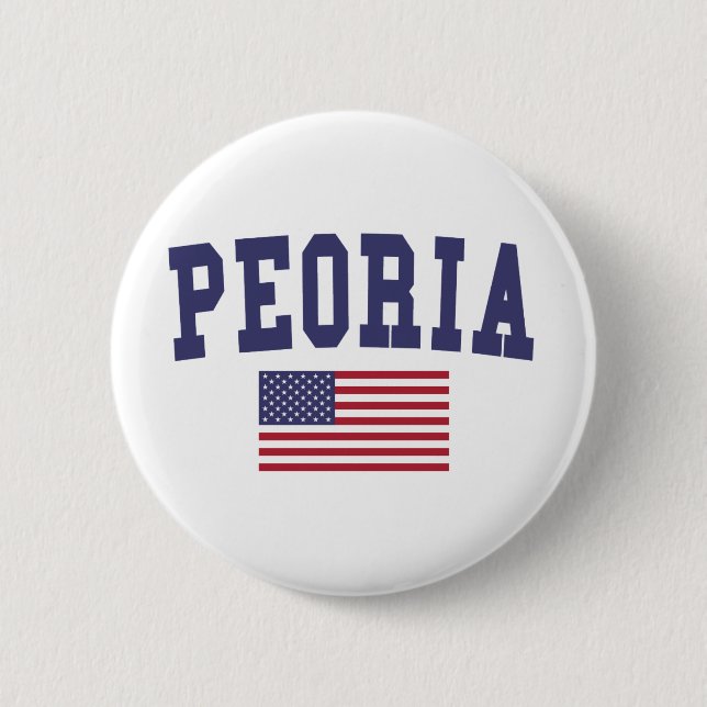 Peoria AZ US Flag Button (Front)
