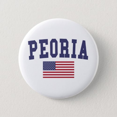 Peoria AZ US Flag Button