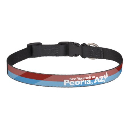 Peoria Flag Dog Collar, Medium Pet Collar