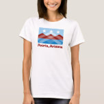 Peoria Flag Scoop Neck Women&#39;s Shirt at Zazzle