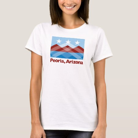 Peoria Flag Scoop Neck Women's Shirt