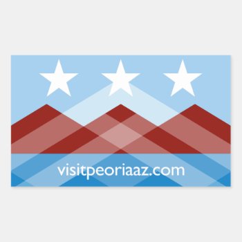 Peoria Flag Sticker by Peoria_AZ at Zazzle