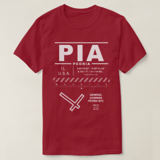 Peoria International Airport PIA T-Shirt