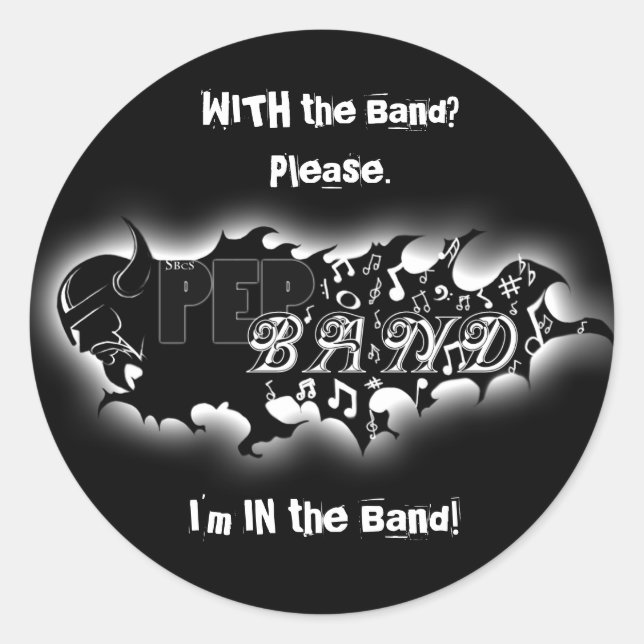 Pep Band 6 Stickers (Front)