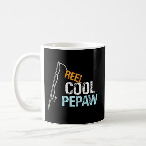 Pepaw From Granddaughter Grandson Reel Pepaw Coffee Mug