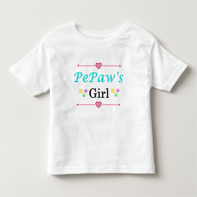 PePaw's Girl Toddler T-shirt (Front)