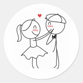 Pepe and Lulu Classic Round Sticker