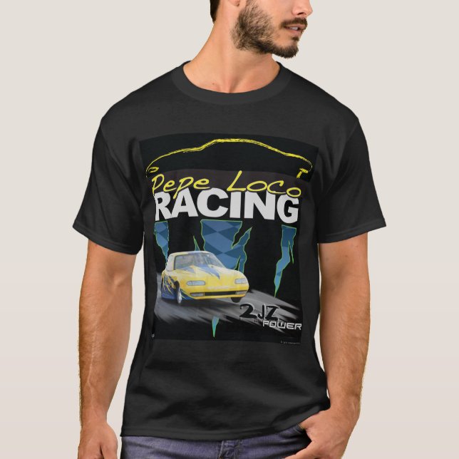 PEPE LOCO RACING Black T Shirt (Front)