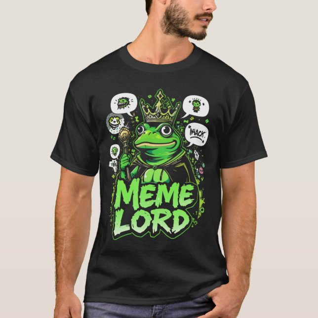 Pepe Meme Lord Mens T-Shirt (Front)