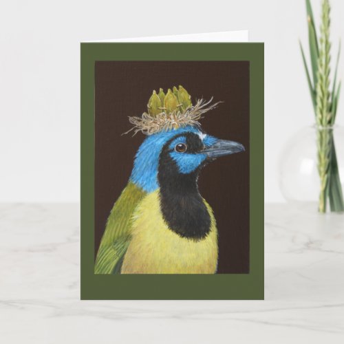 Pepe the green jay card