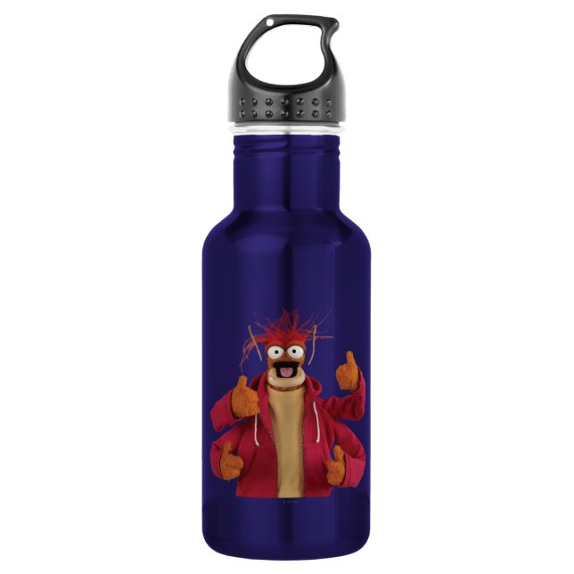 Pepe the King Prawn Stainless Steel Water Bottle (Front)