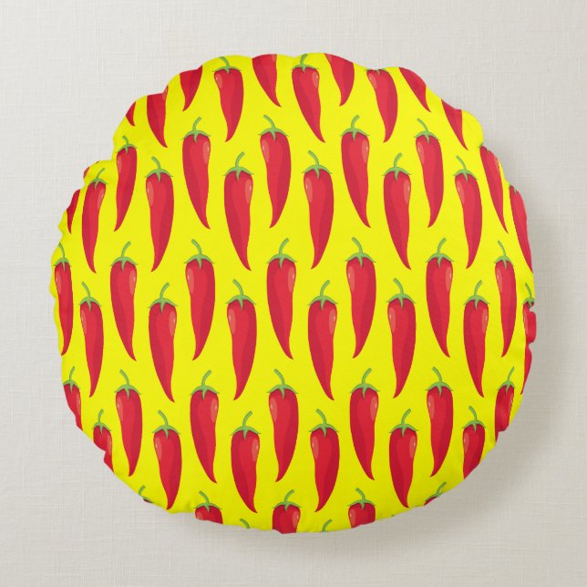 Peperoncini Round Pillow (Front)