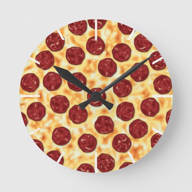 Peperoni Pizza for Pizza Lovers Wall Clock (Front)