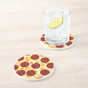Peperoni Pizza vector art  Coaster