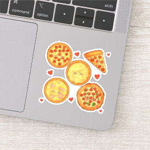 Peperroni ,Cheese And Margherita Pizza Sticker